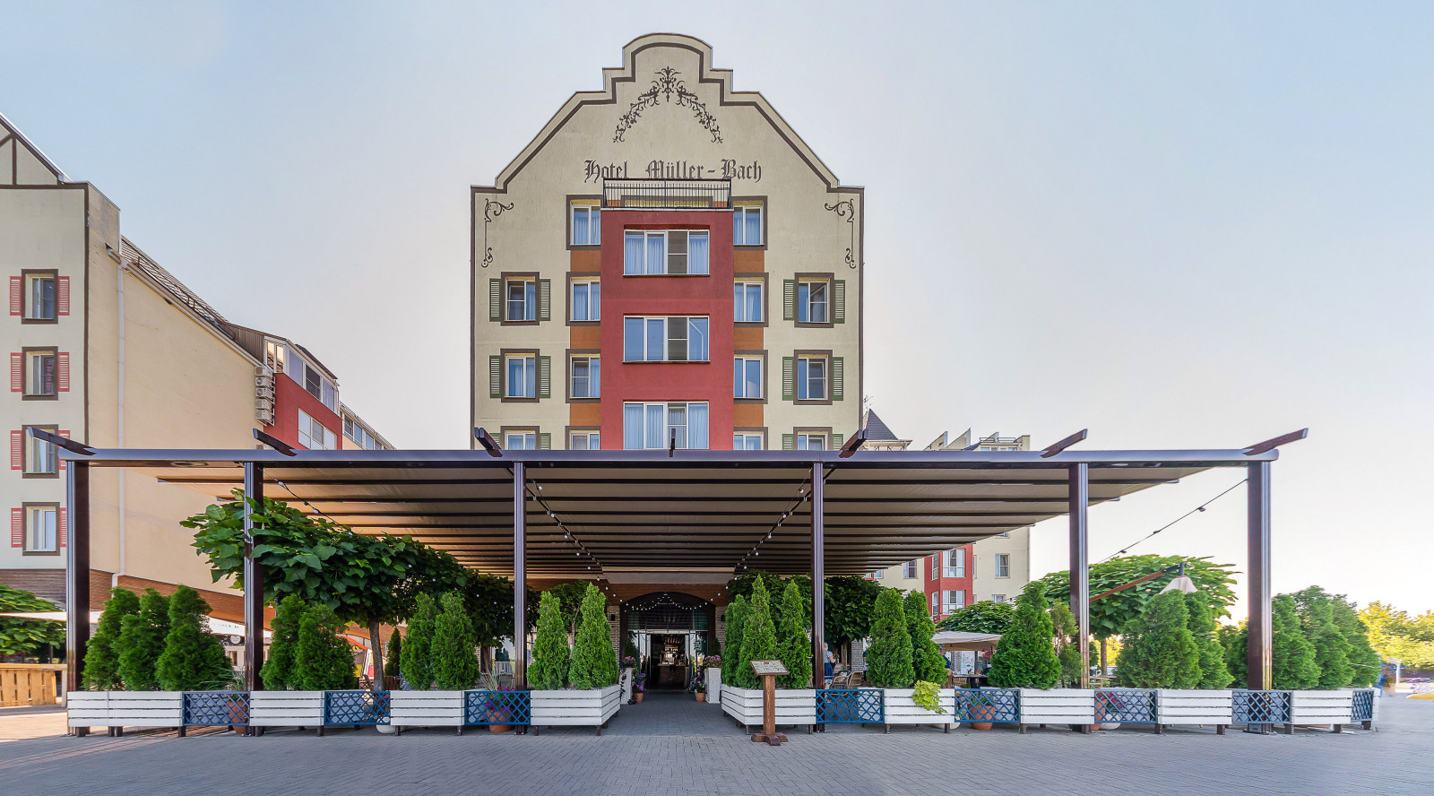 Paulaner. Терраса