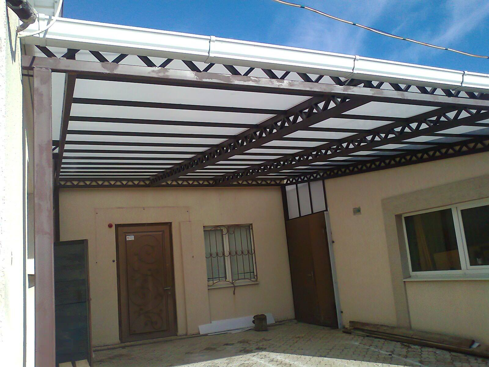 Навесы (кованые) из сотового поликарбоната