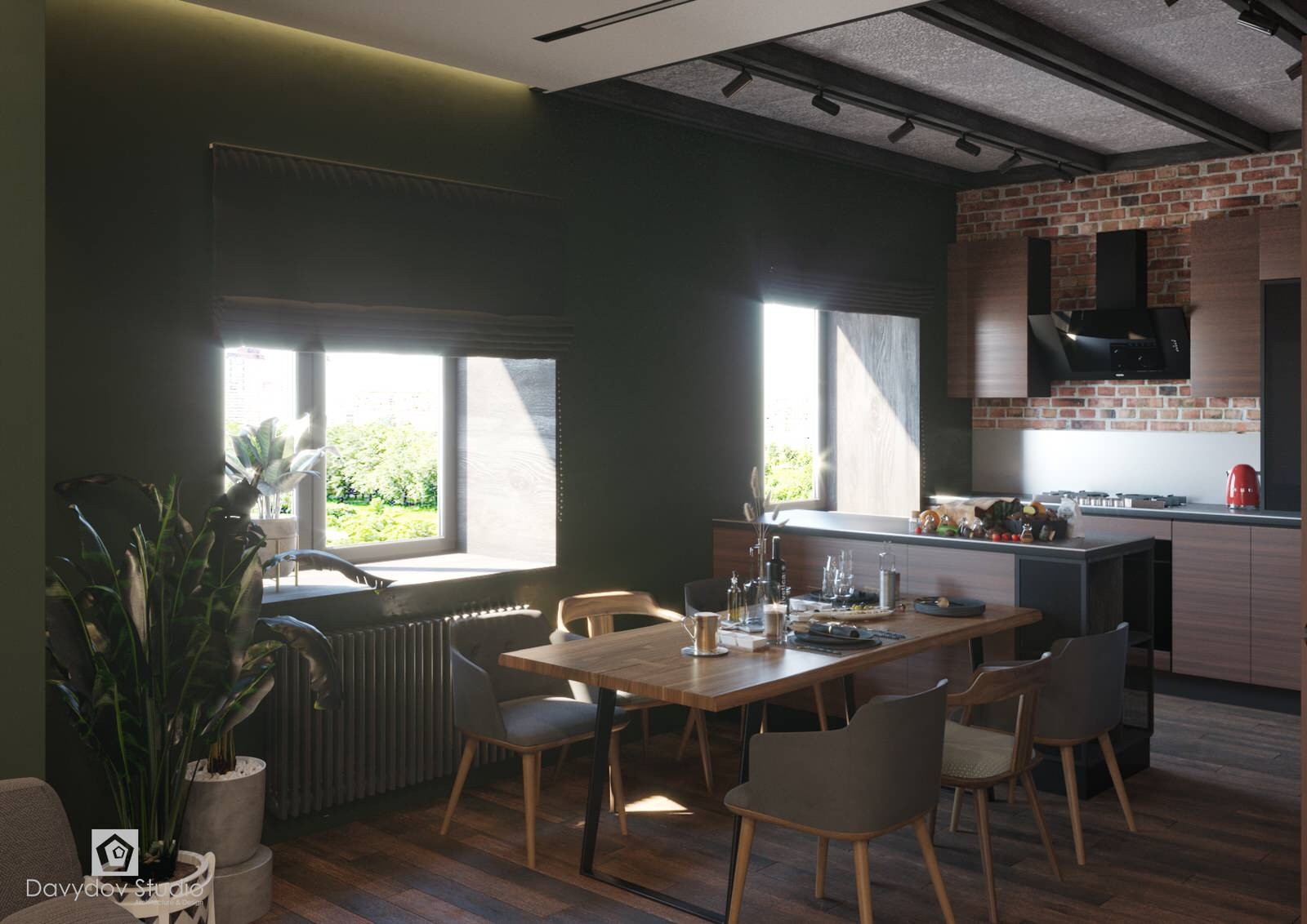 Квартира в стиле лофт