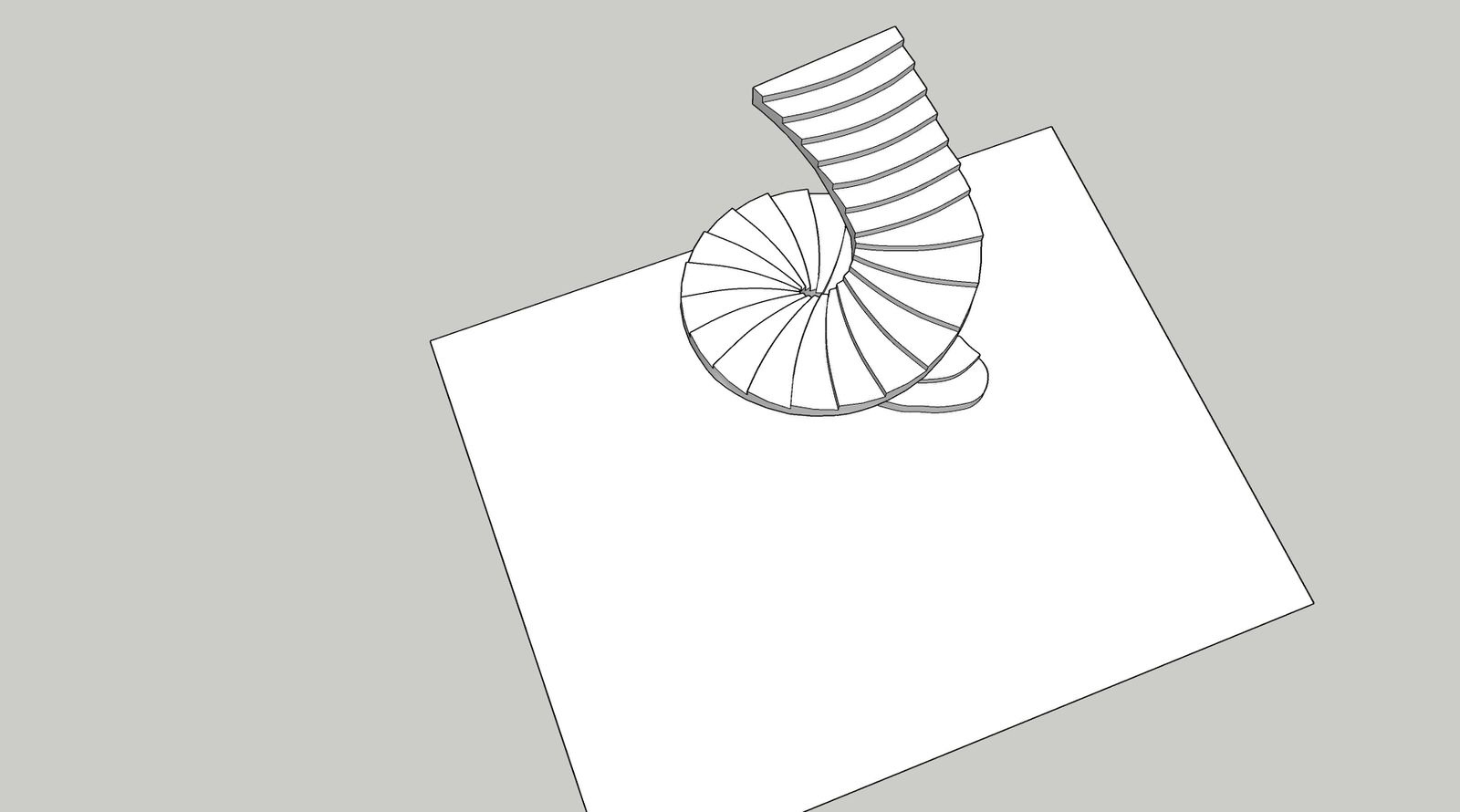 Обложка проекта: Обмерные работы по созданию 3D модели спиральной лестницы переменной кривизны