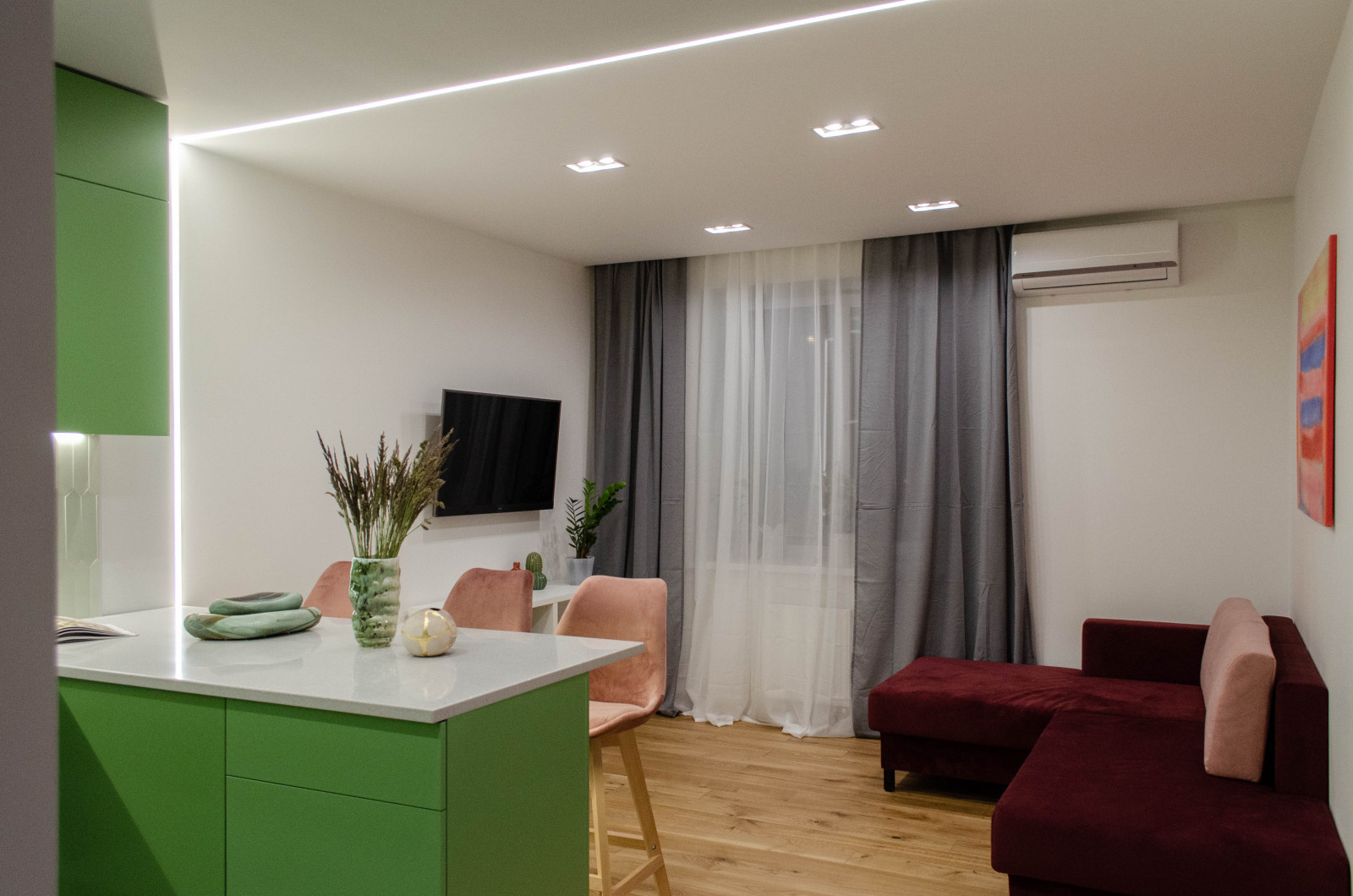 ЖД "Соло", Яркий минимализм, 55 кв. м