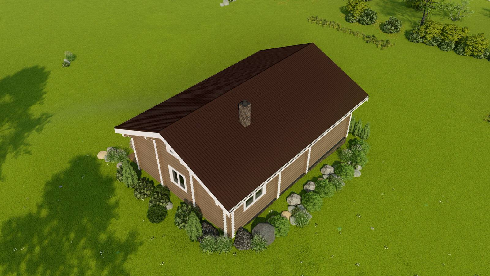 банный комплекс из бревна 240мм