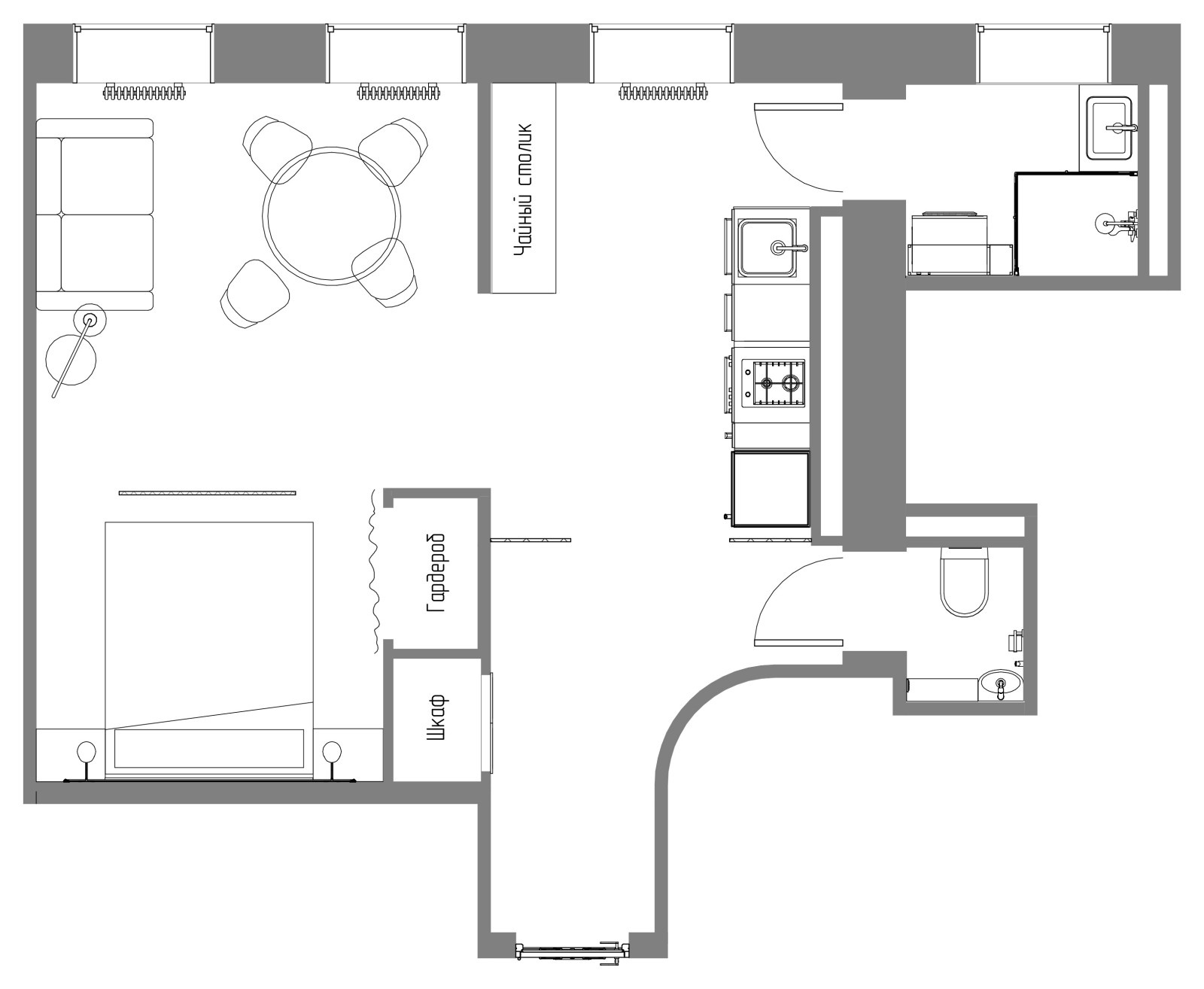 Кухни дешевле 200 000 ₽ — прайс для трех гарнитуров
