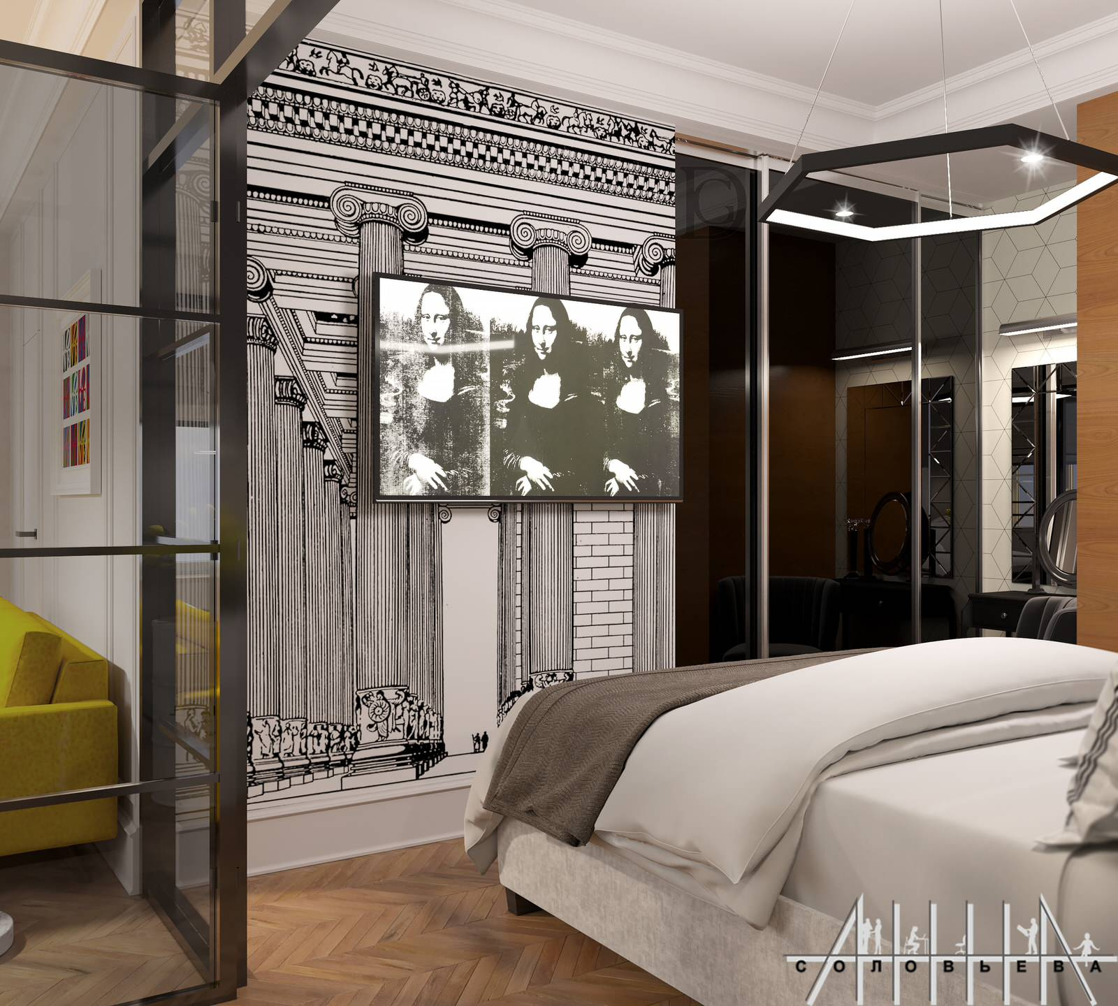 Interior design of a residential flat at Moscow