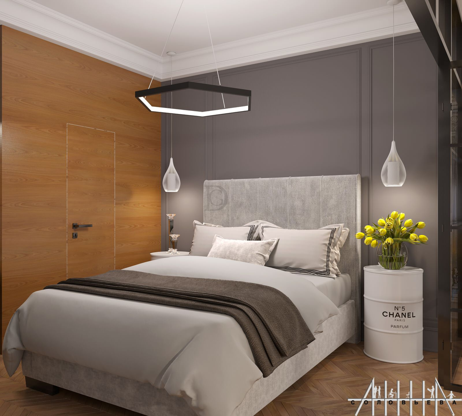 Interior design of a residential flat at Moscow
