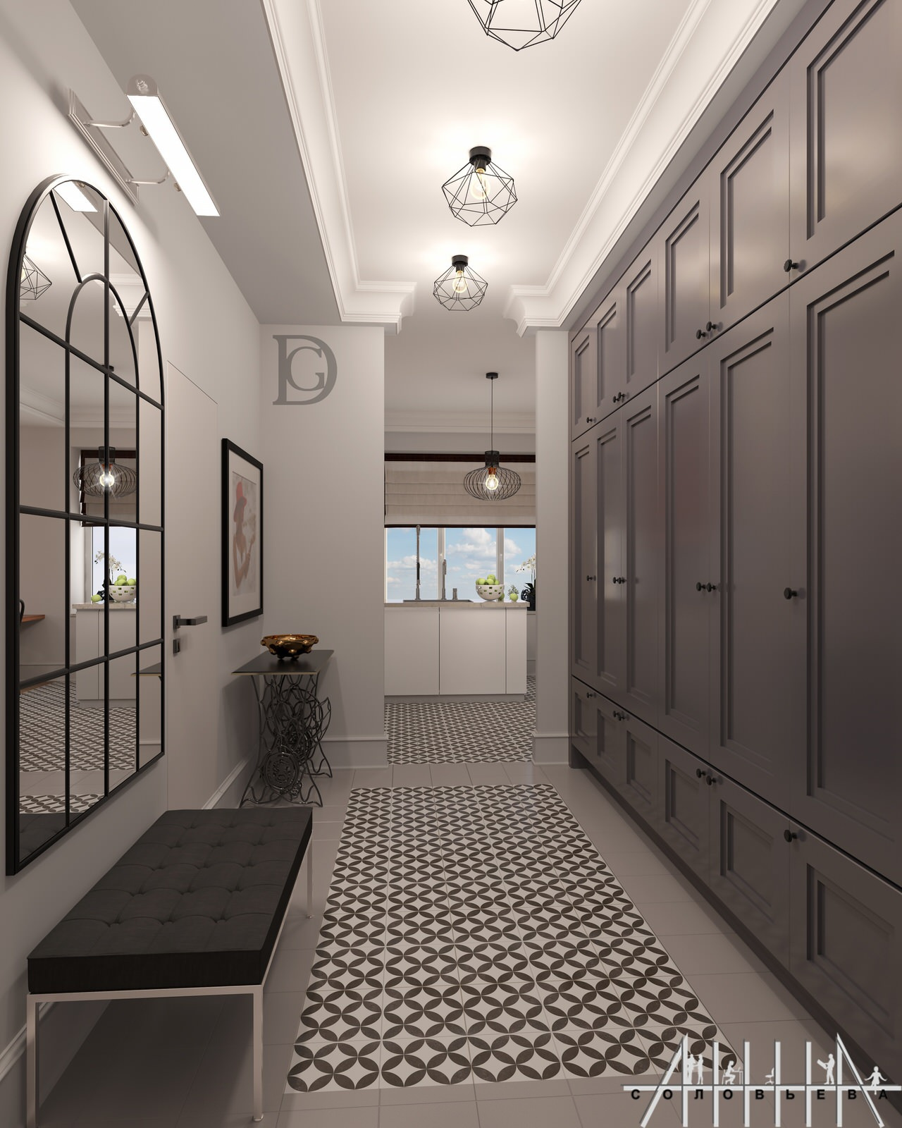 Interior design of a residential flat at Moscow