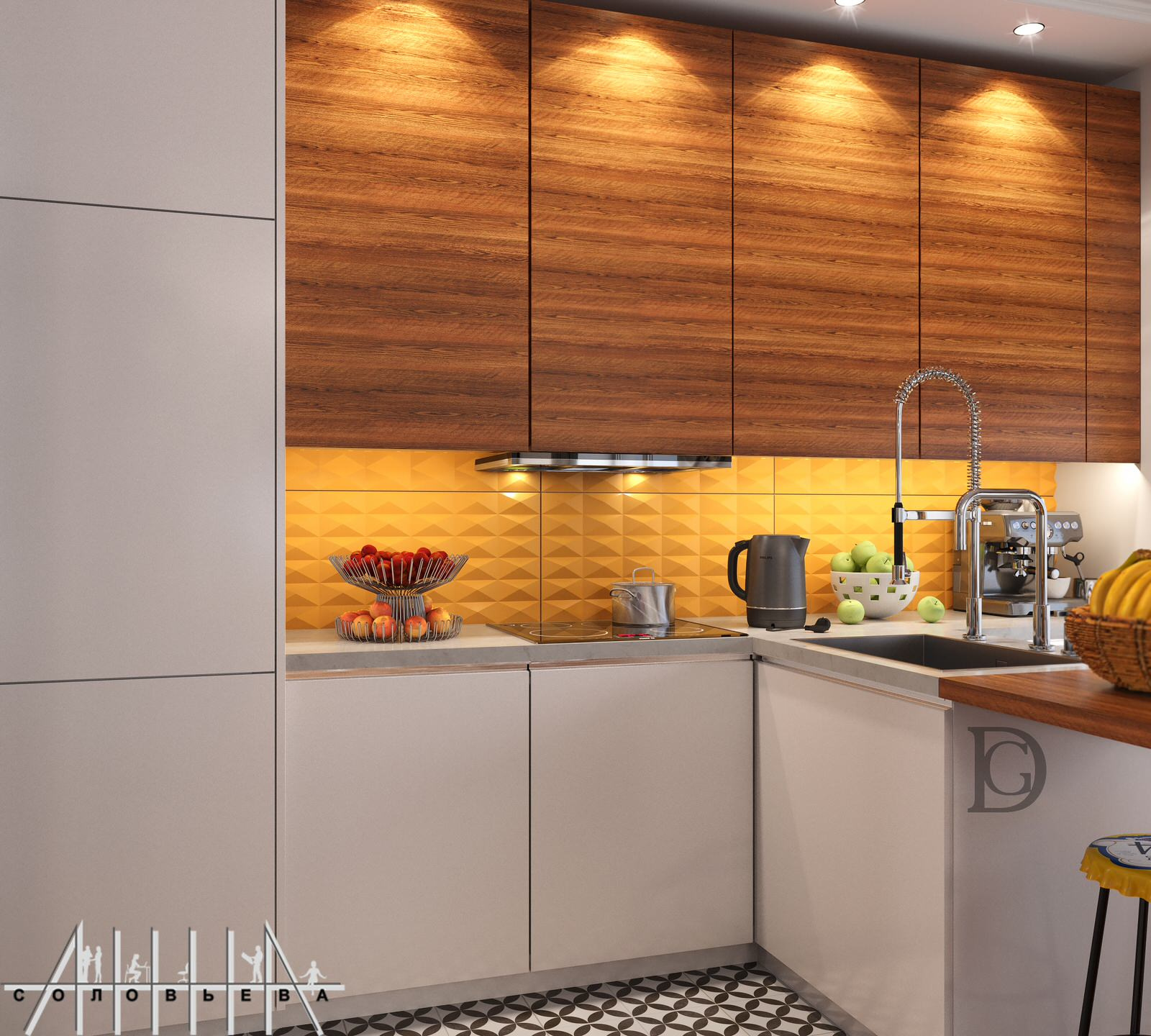 Interior design of a residential flat at Moscow