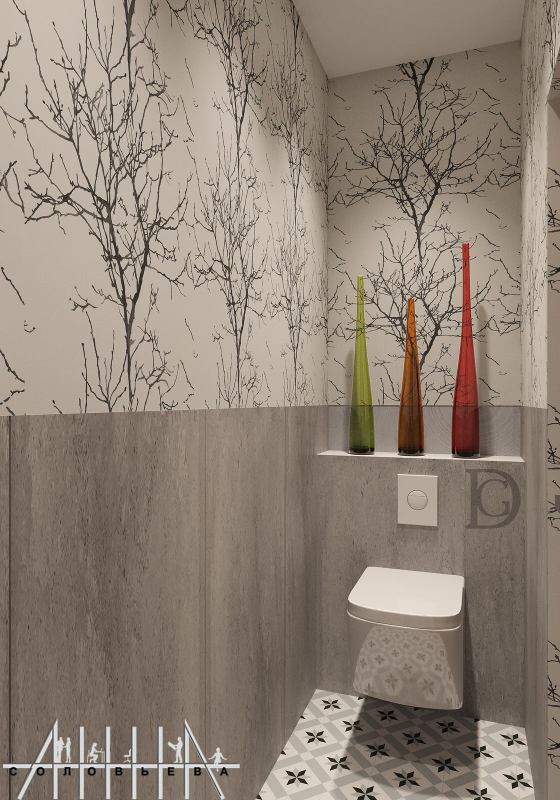 Interior design of a residential flat at Moscow