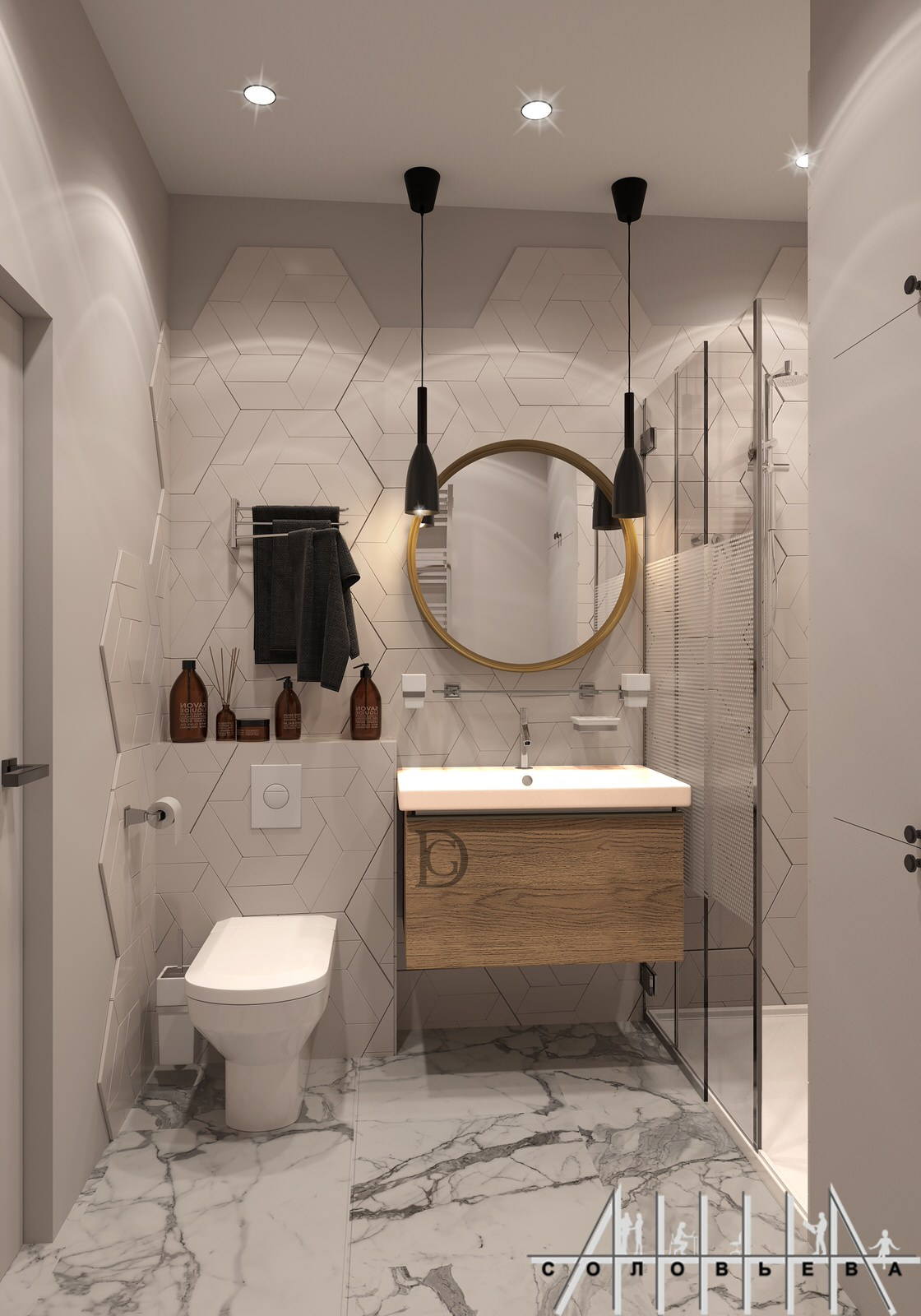 Interior design of a residential flat at Moscow
