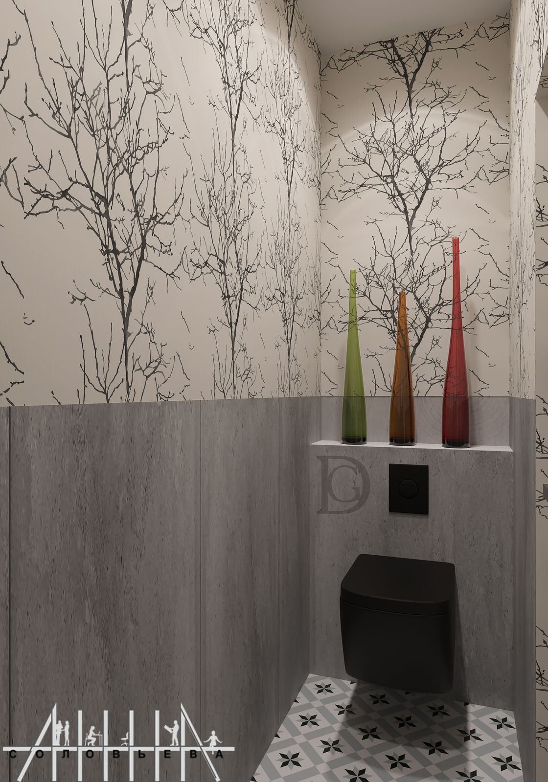 Interior design of a residential flat at Moscow