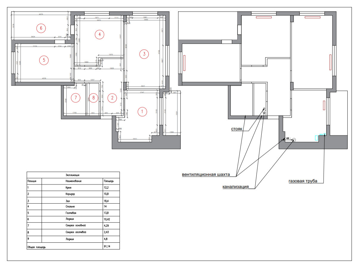 Квартира с яркими акцентами