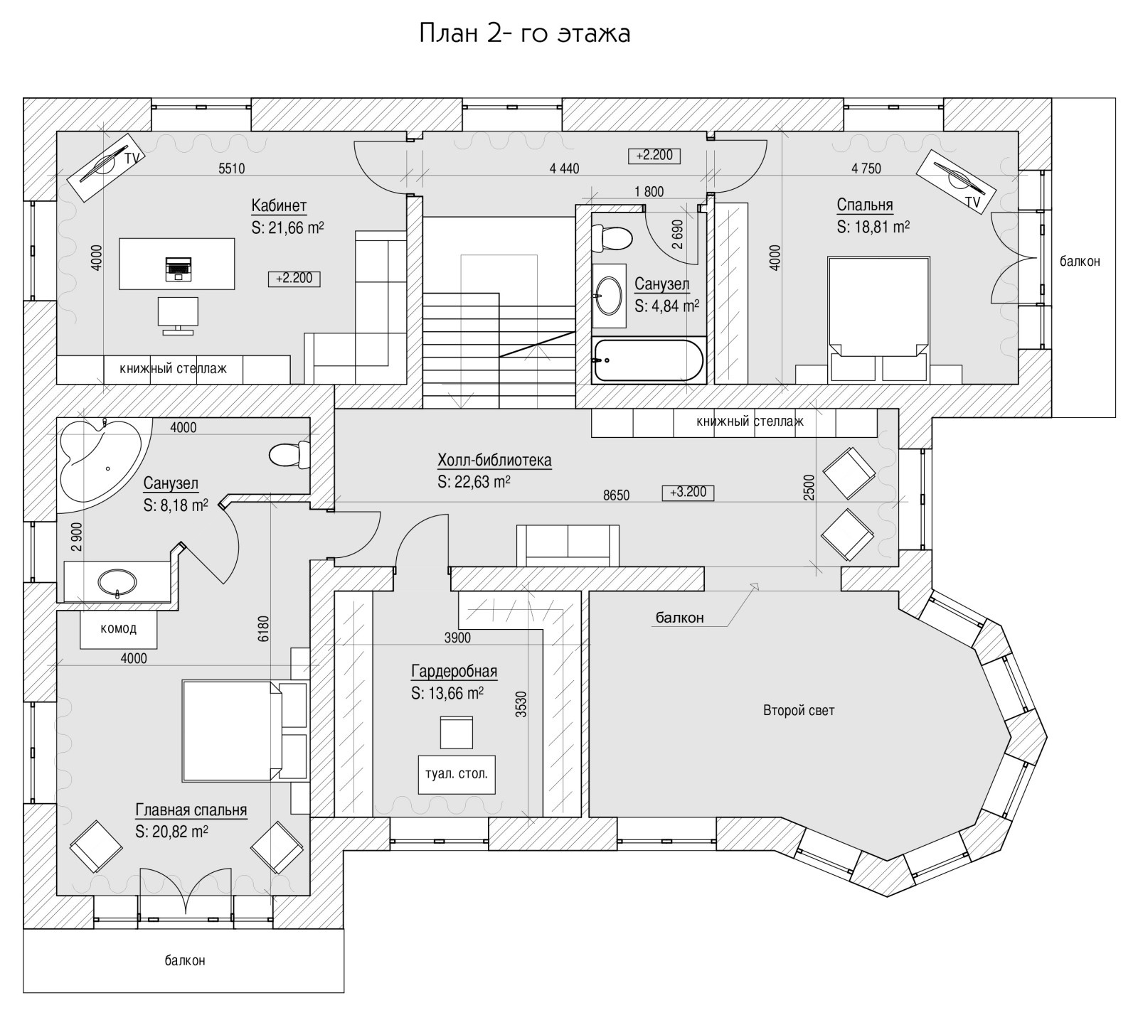Дом на Чапаева. Площадь 460м2