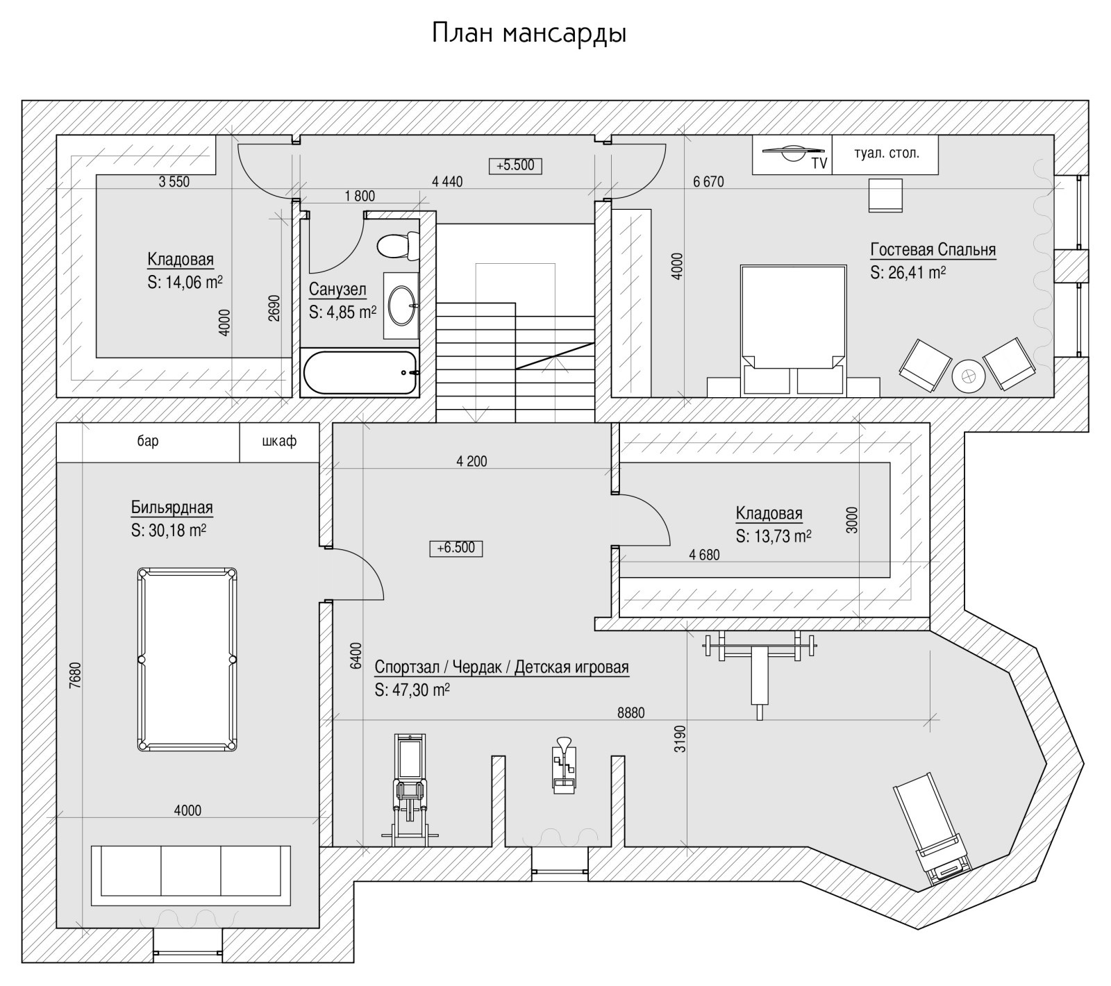 Дом на Чапаева. Площадь 460м2