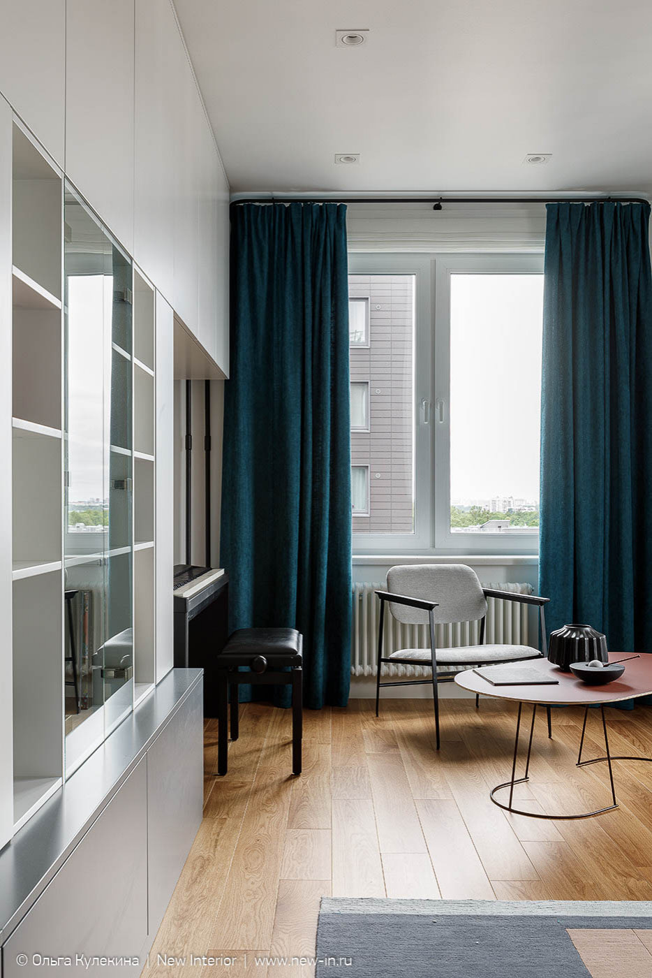 Квартира в стиле mid-century modern в ЖК Европа сити - 68 м²