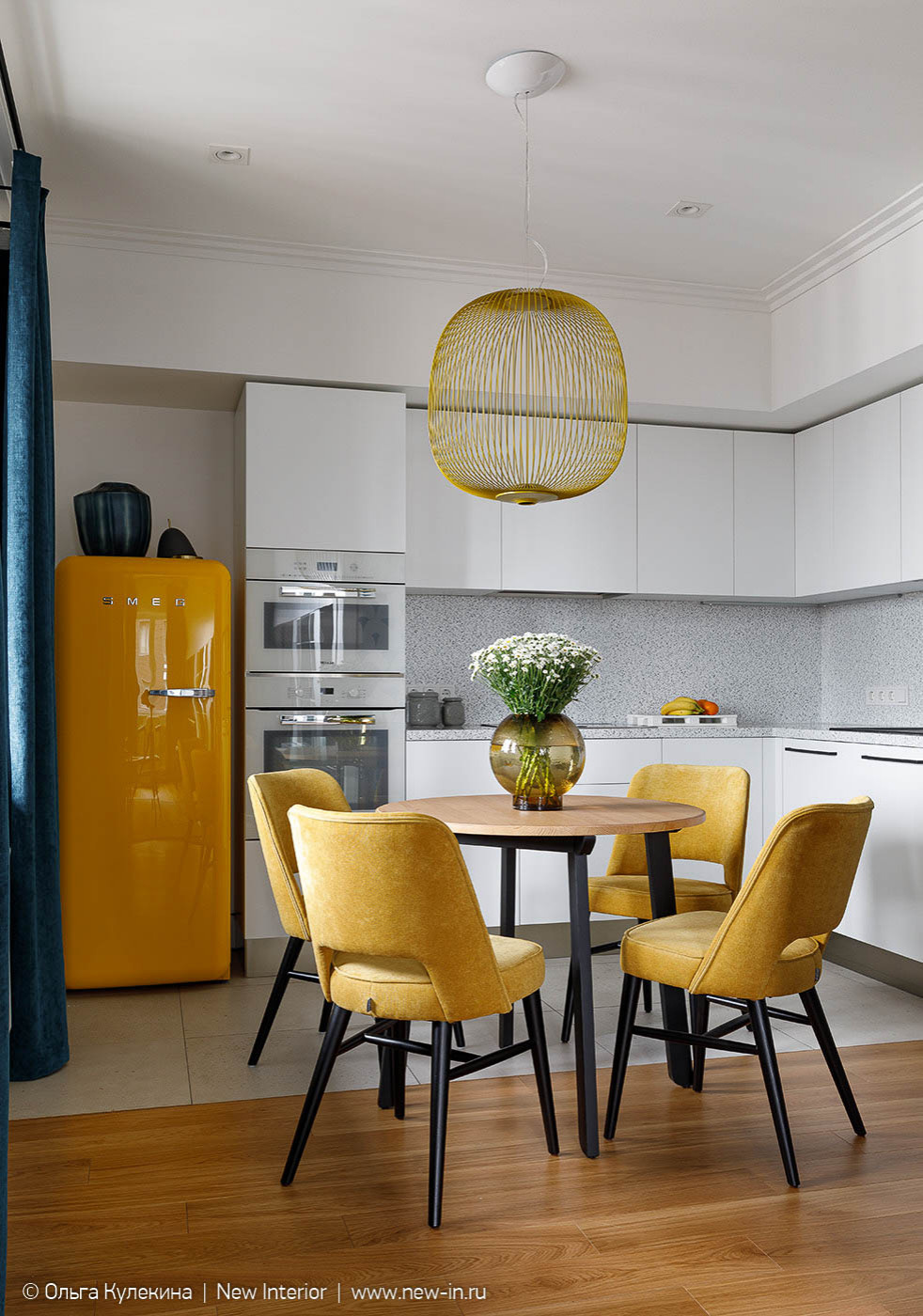 Квартира в стиле mid-century modern в ЖК Европа сити - 68 м²