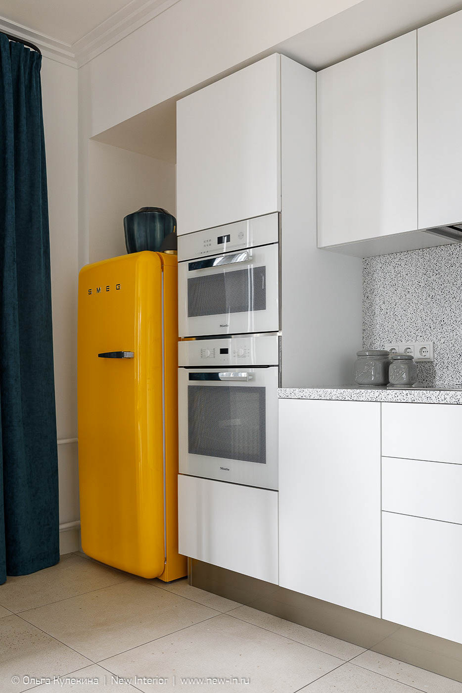 Квартира в стиле mid-century modern в ЖК Европа сити - 68 м²