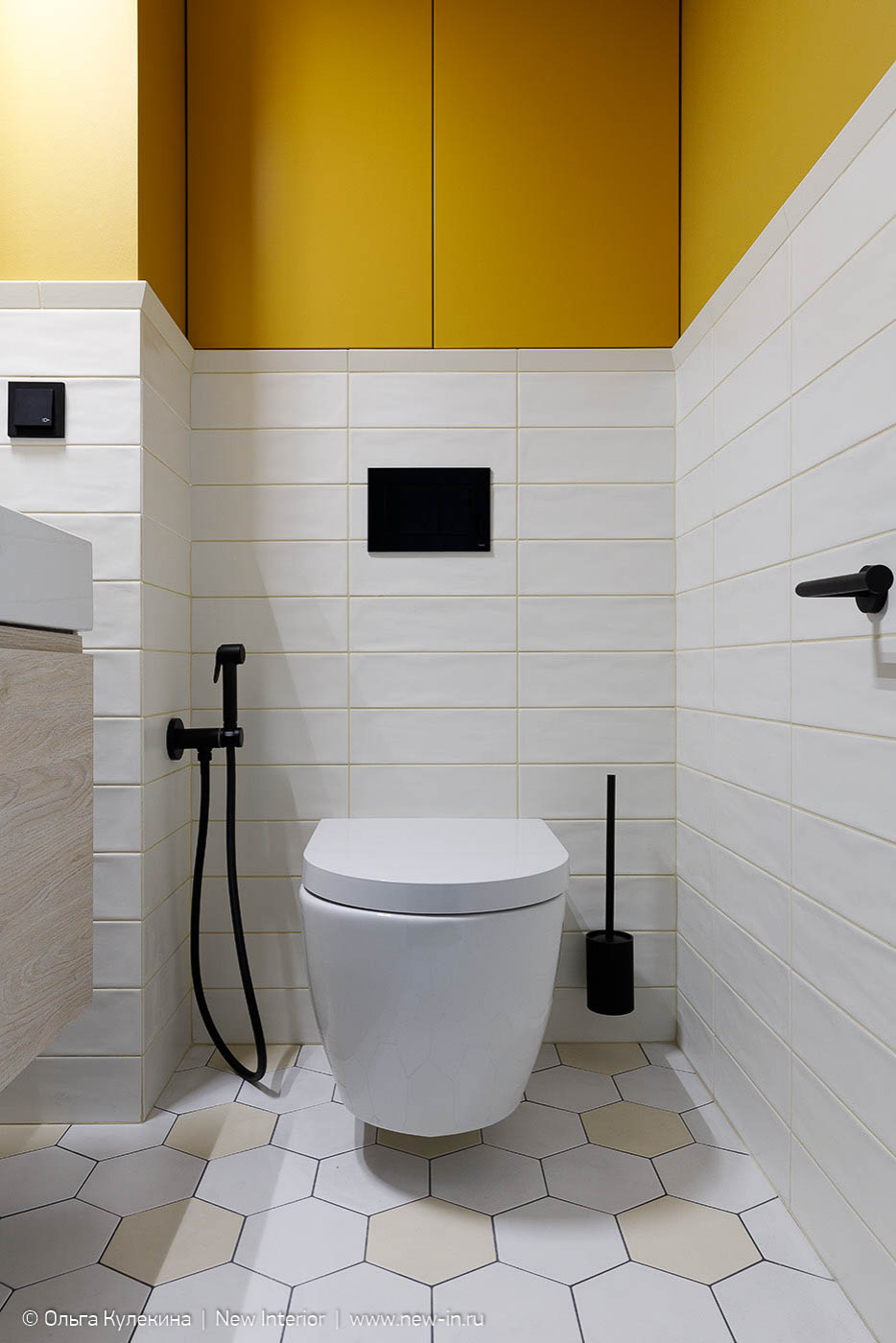 Квартира в стиле mid-century modern в ЖК Европа сити - 68 м²