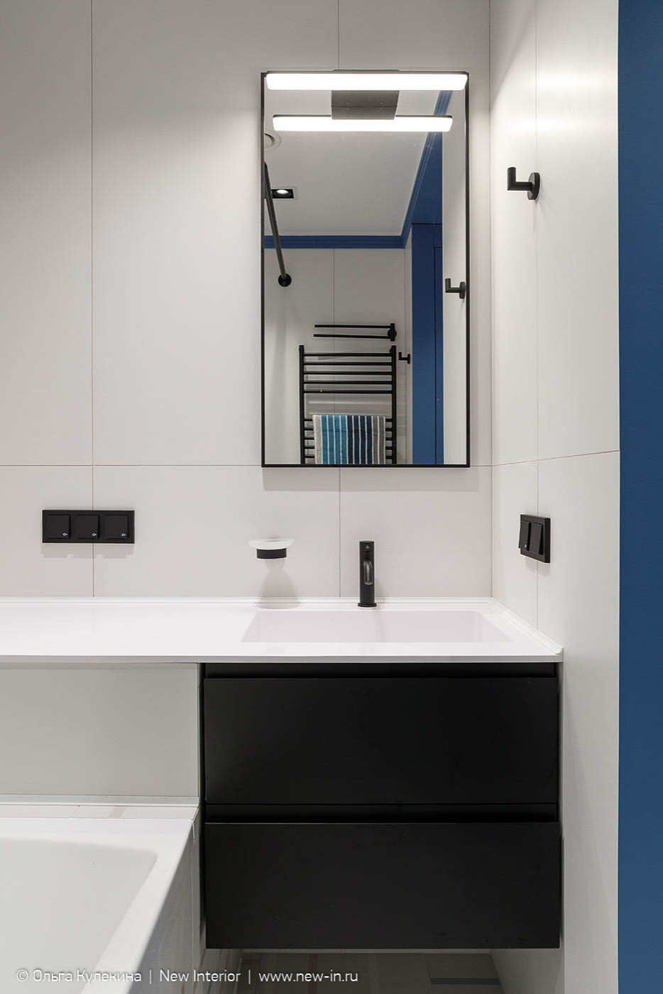 Квартира в стиле mid-century modern в ЖК Европа сити - 68 м²