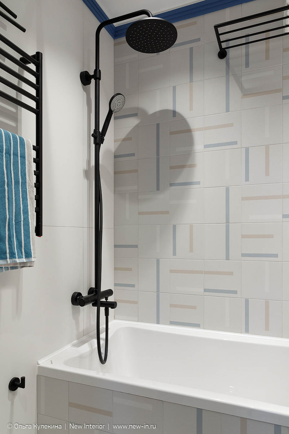 Квартира в стиле mid-century modern в ЖК Европа сити - 68 м²