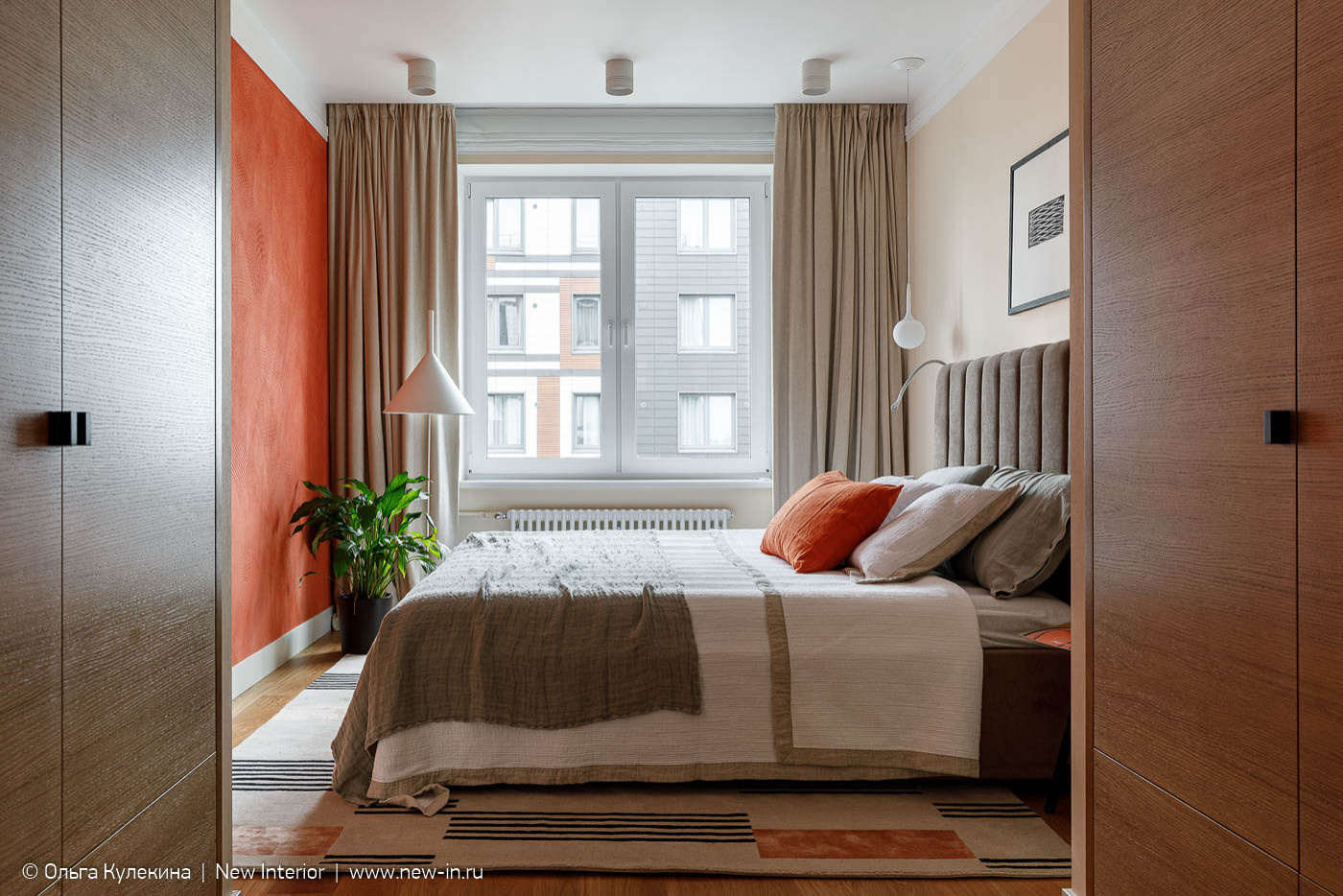 Квартира в стиле mid-century modern в ЖК Европа сити - 68 м²