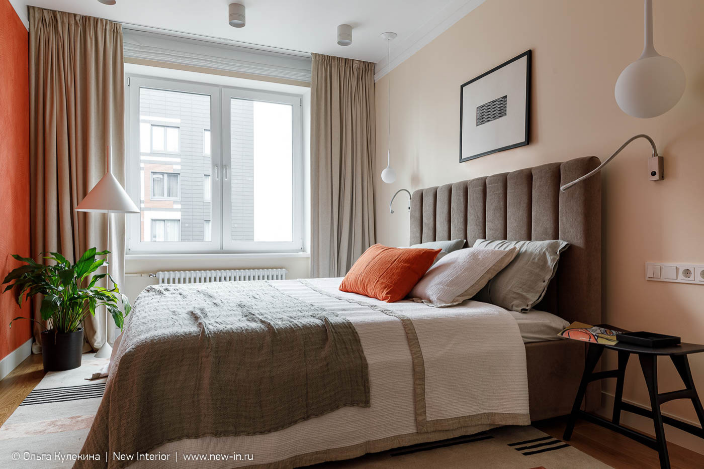 Квартира в стиле mid-century modern в ЖК Европа сити - 68 м²