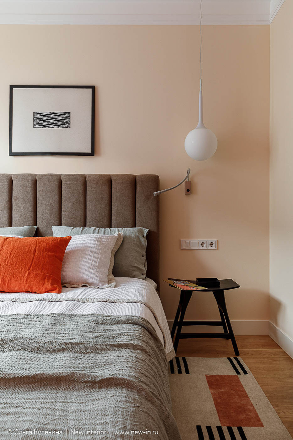 Квартира в стиле mid-century modern в ЖК Европа сити - 68 м²