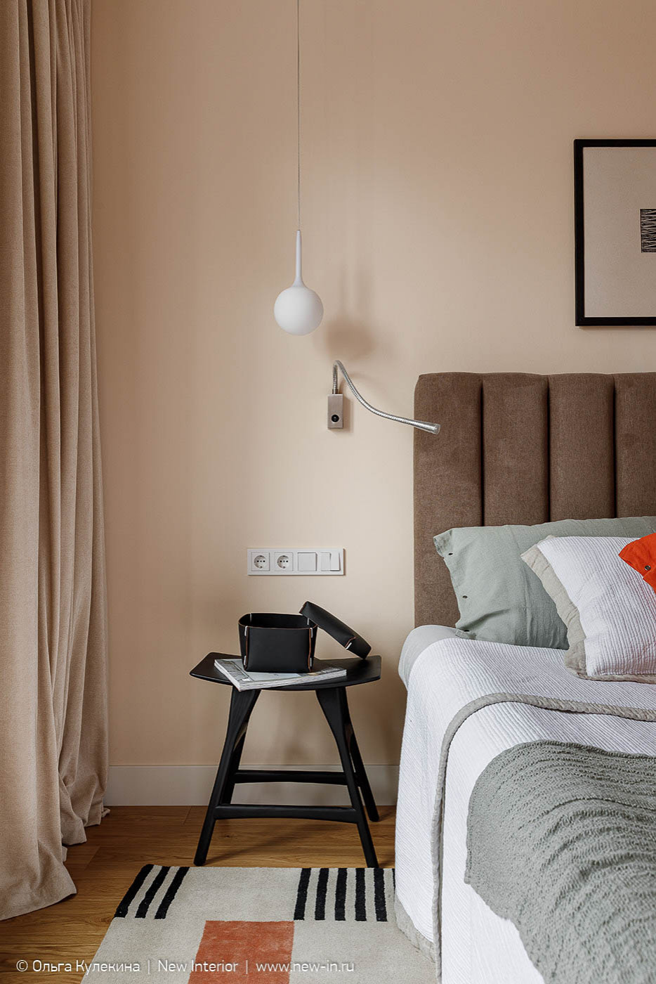 Квартира в стиле mid-century modern в ЖК Европа сити - 68 м²