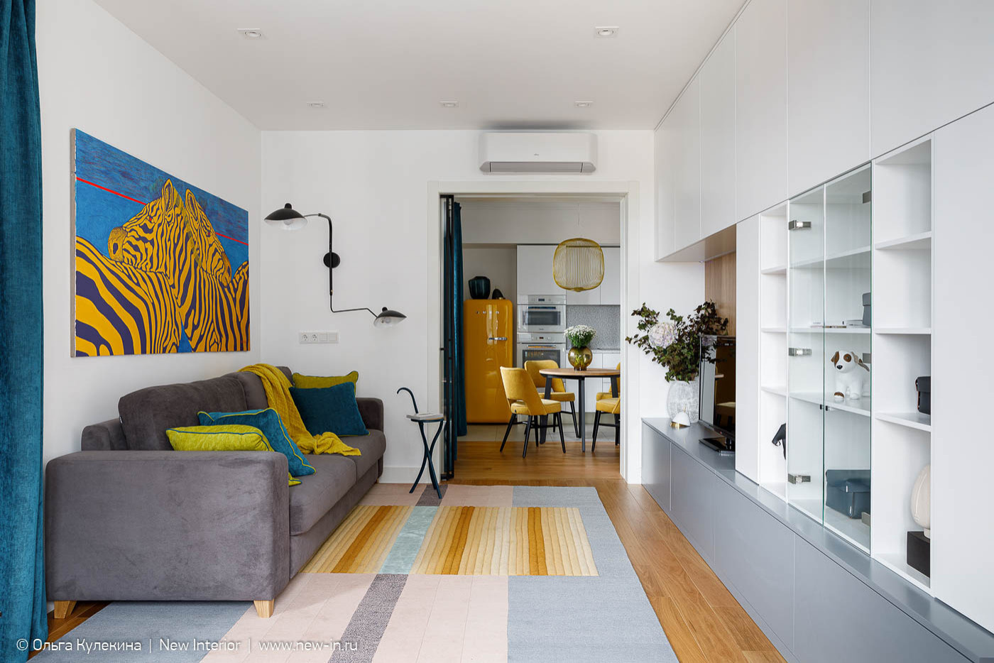 Обложка проекта: Квартира в стиле mid-century modern в ЖК Европа сити - 68 м²