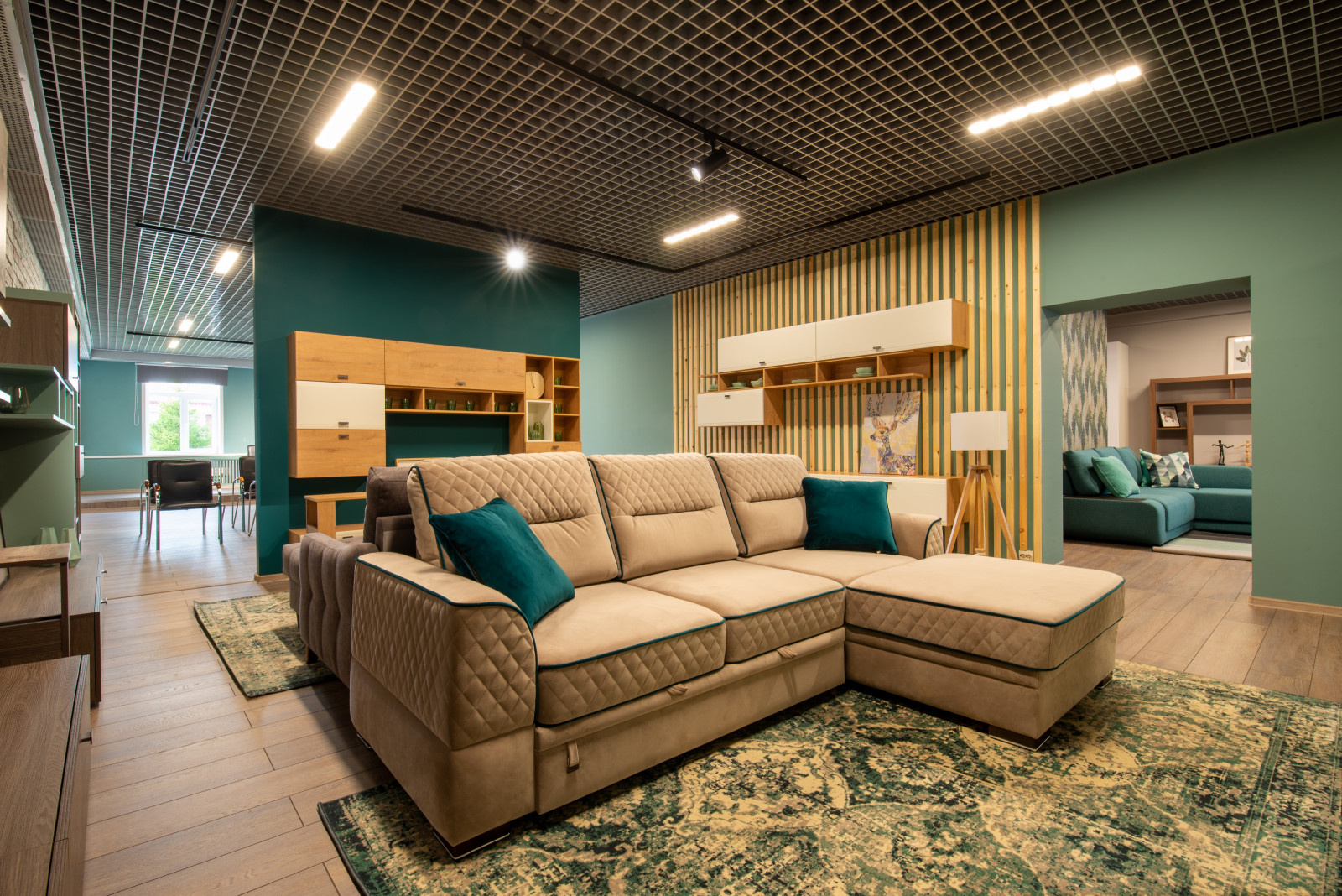 Интерьерная съемка экспозиции мебели в новом  шоу-руме мебельной фабрики SILVA