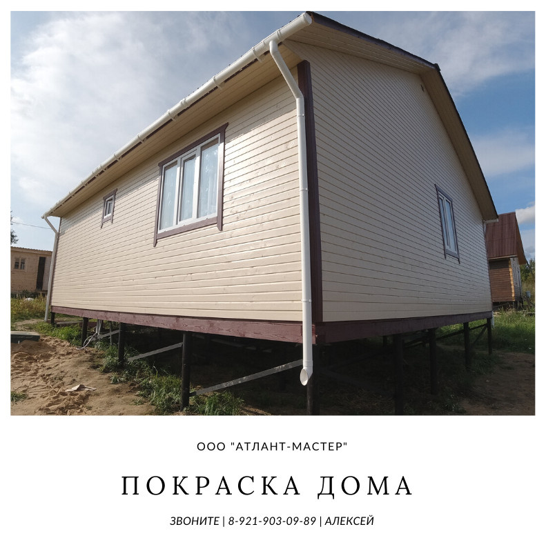 Покраска дома 1