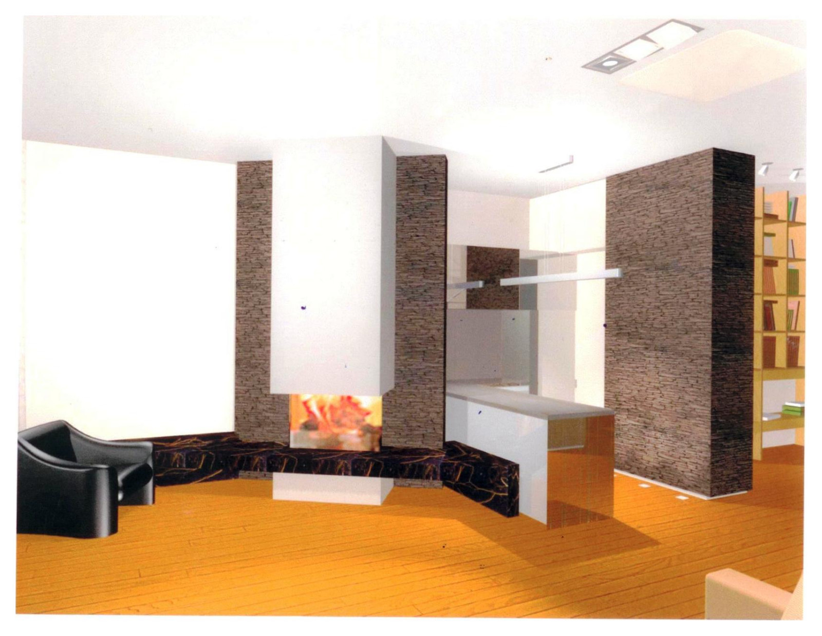 Камень в интерьере