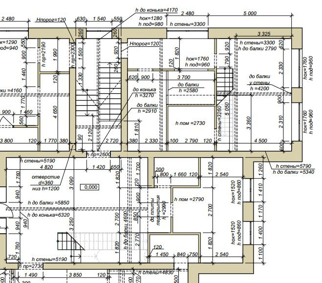 рабочие чертежи: обмерочные планы