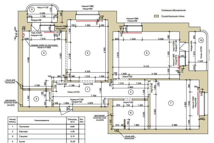 Обложка проекта: рабочие чертежи: обмерочные планы