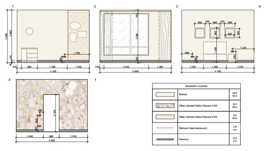 рабочие чертежи: развертки