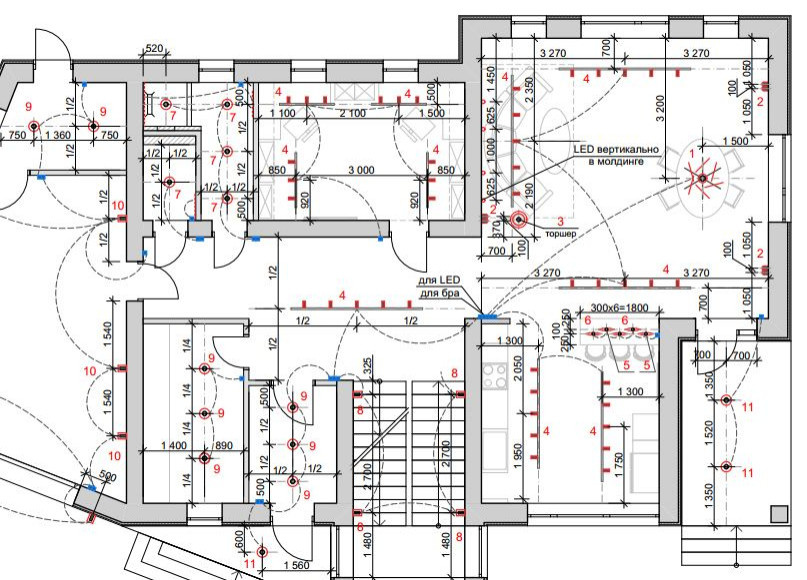 рабочие чертежи: электрика
