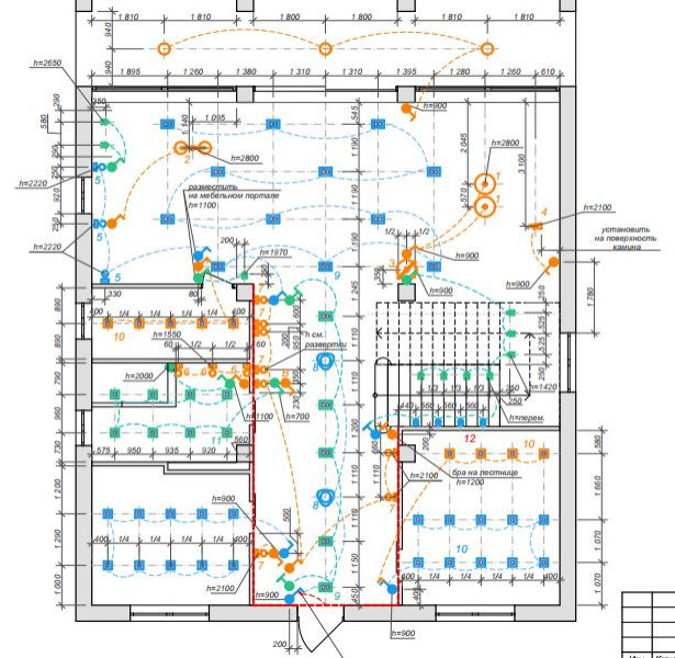 рабочие чертежи: электрика