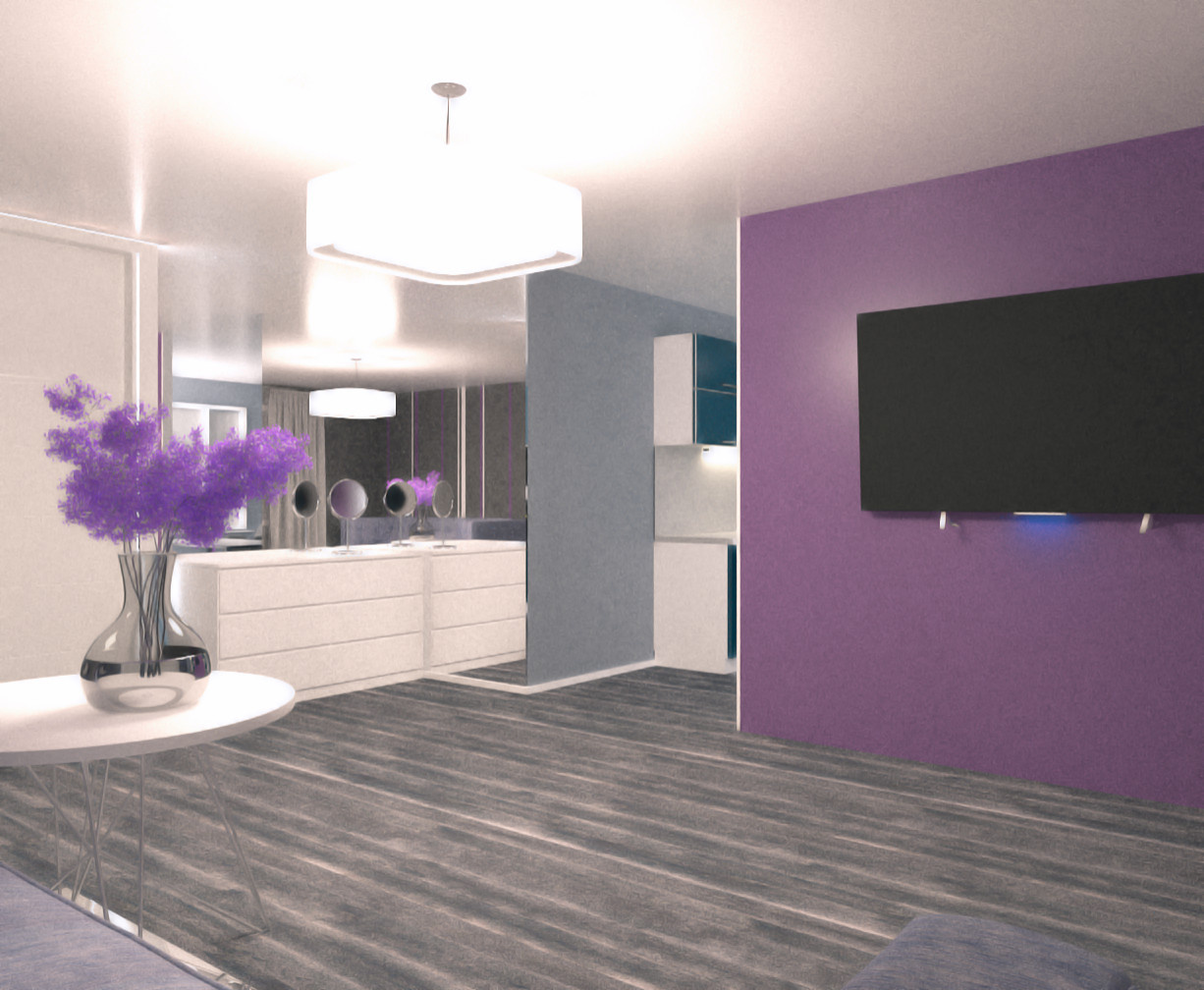 Проект студии для молодой пары