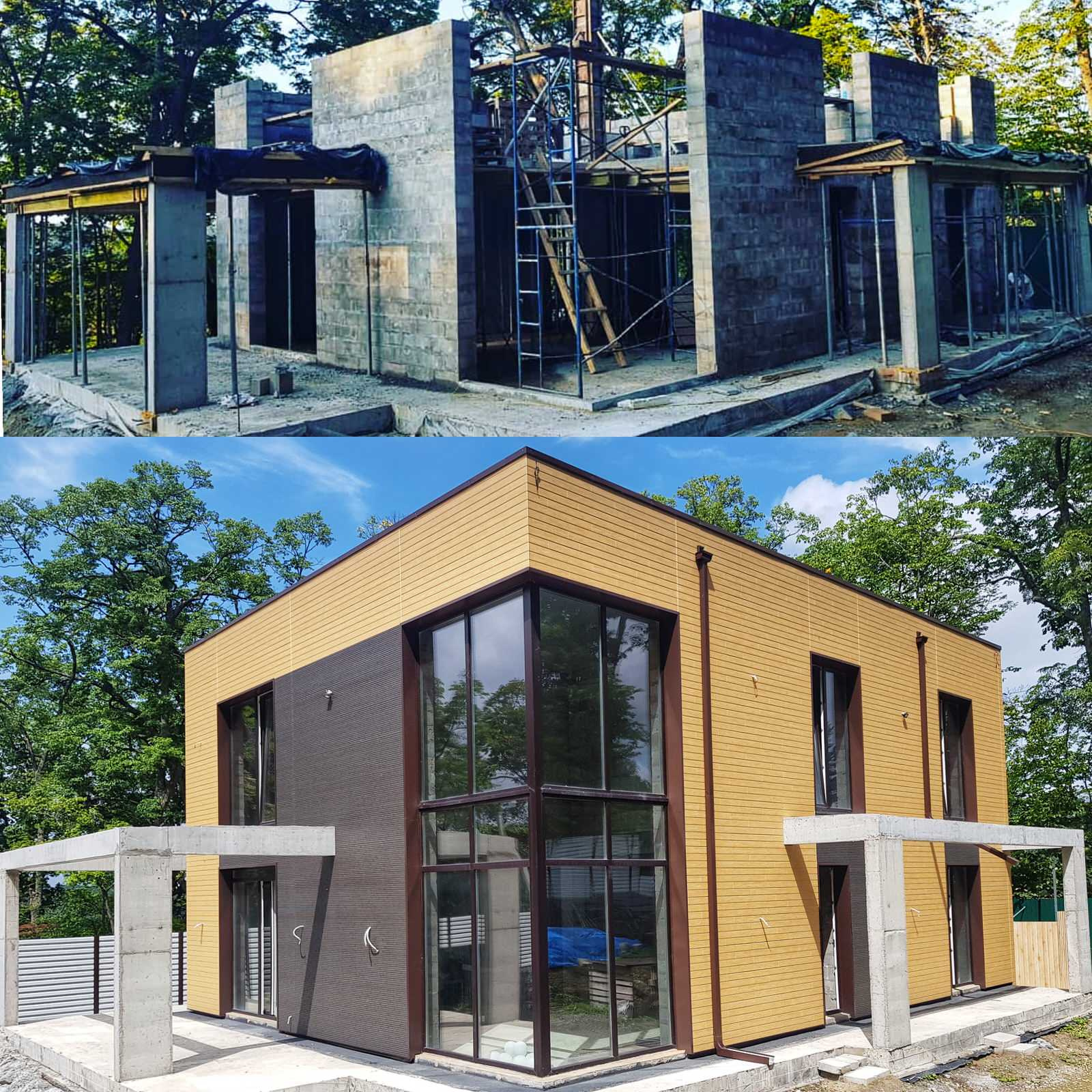 Дома из блока