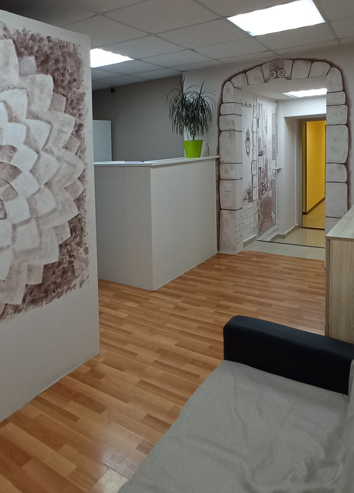 Роспись в интерьере "Центр массажа Браво"