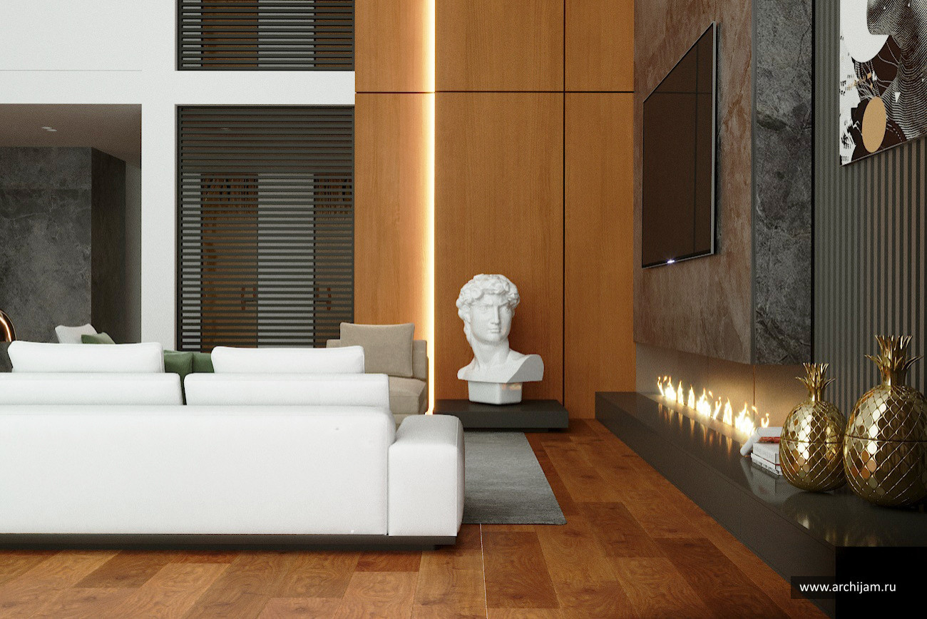 Обложка проекта: Двухсветная гостиная