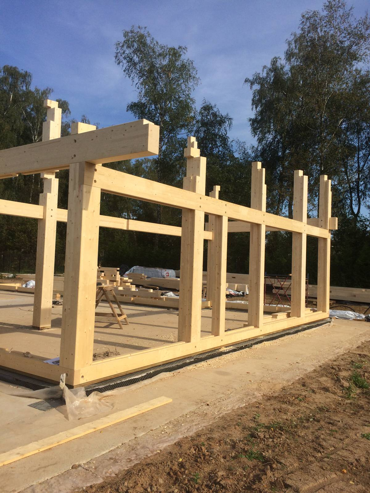 Строительство фахверкового дома. ГО Истра, МО.