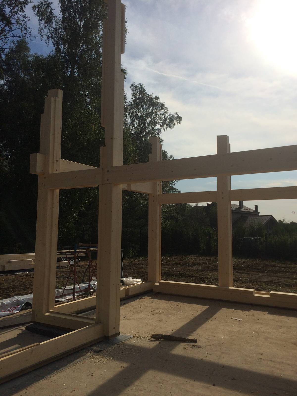 Строительство фахверкового дома. ГО Истра, МО.