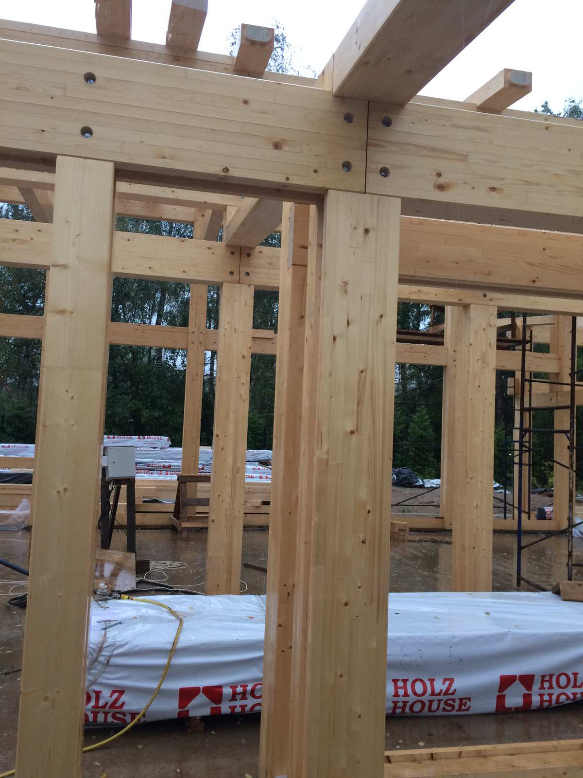 Строительство фахверкового дома. ГО Истра, МО.