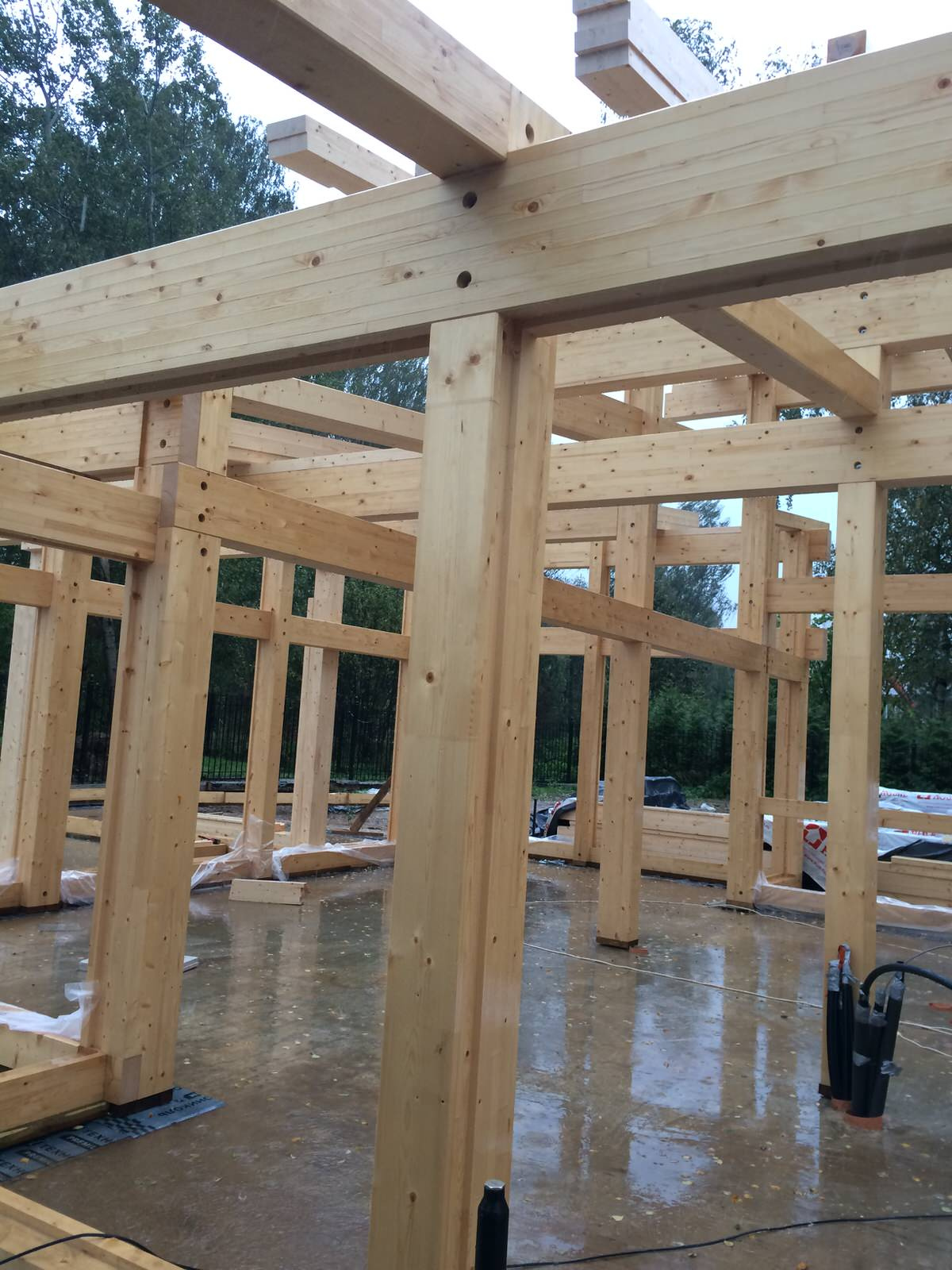 Строительство фахверкового дома. ГО Истра, МО.