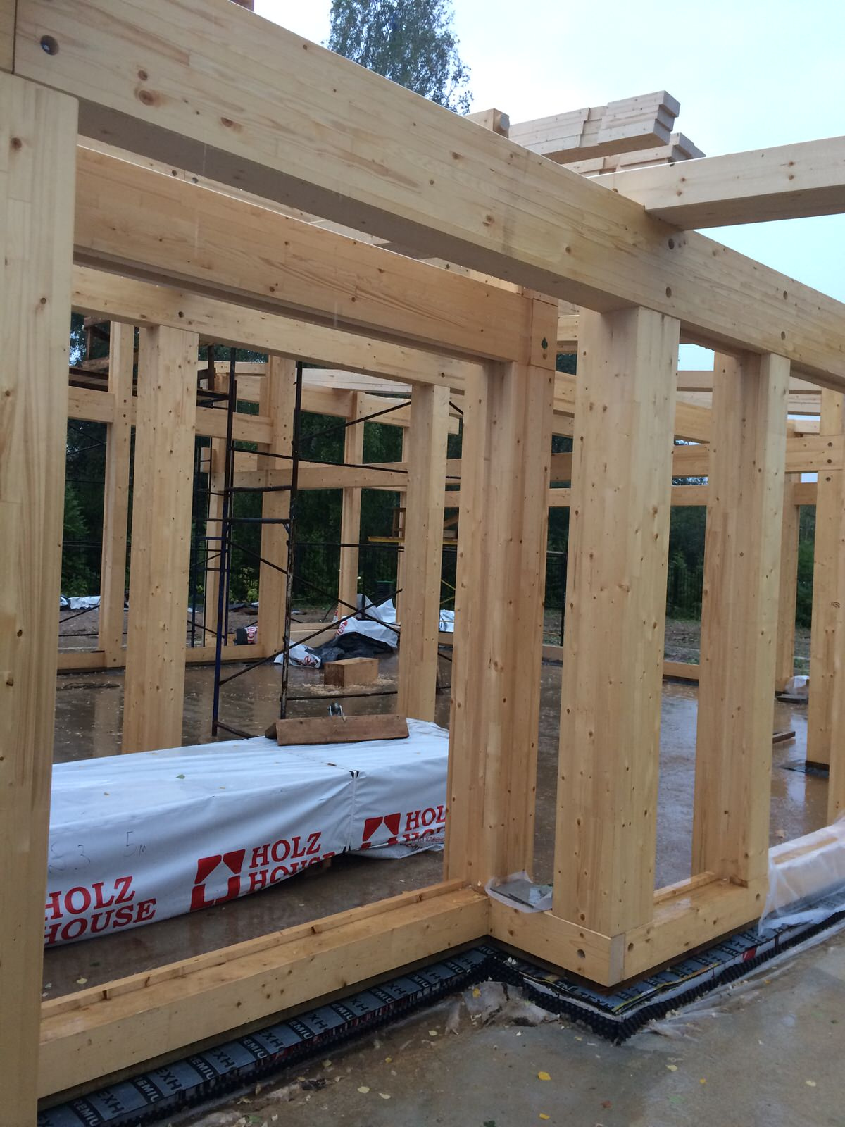 Строительство фахверкового дома. ГО Истра, МО.