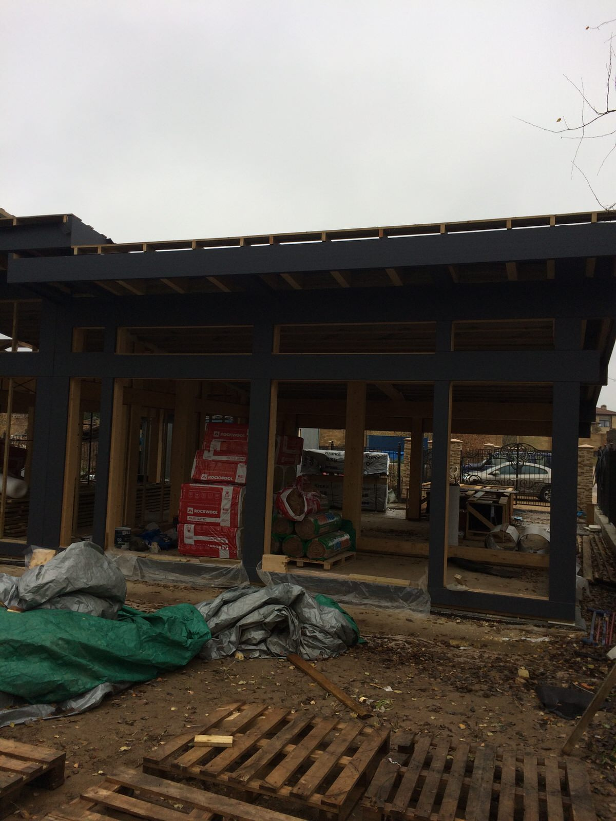 Строительство фахверкового дома. ГО Истра, МО.