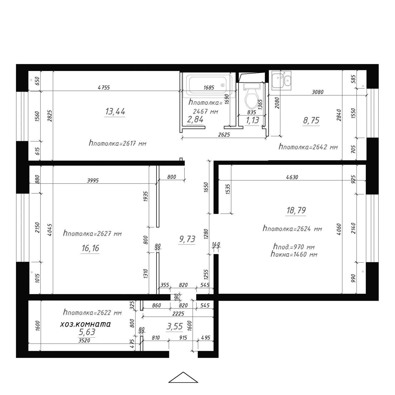 Квартира #2_варианты планировки @_red.plan