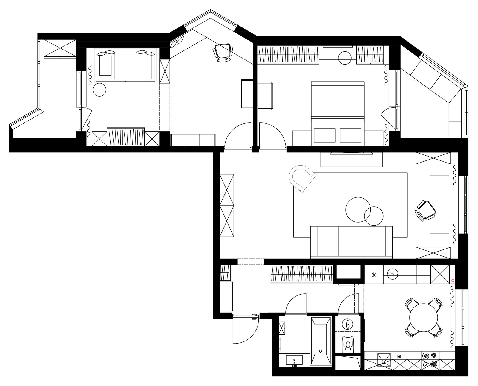 До и после: «Трёшка» в доме П-44Т для мамы и дочери