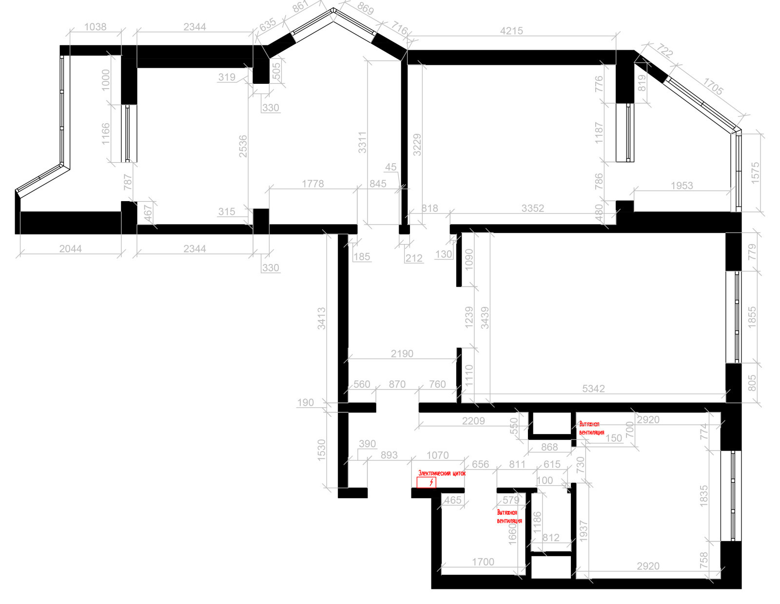 Трехкомнатная квартира в Москве