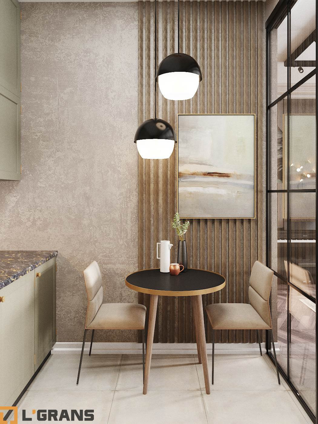 Дизайн проект интерьера квартиры в ЖК Гродеков